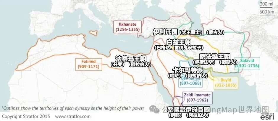 什叶派地图：教派之争背后的中东地缘政治决裂