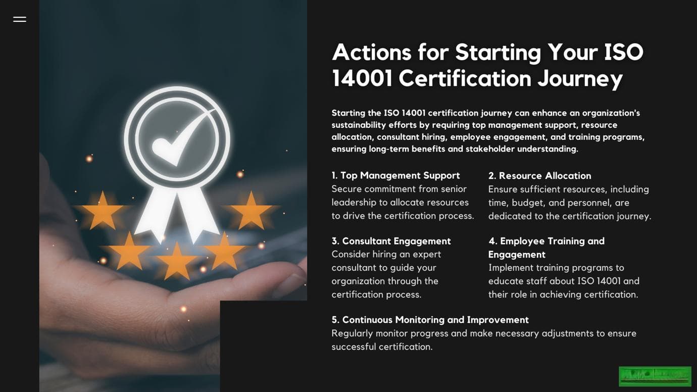 了解ISO 14001可持续性认证流程