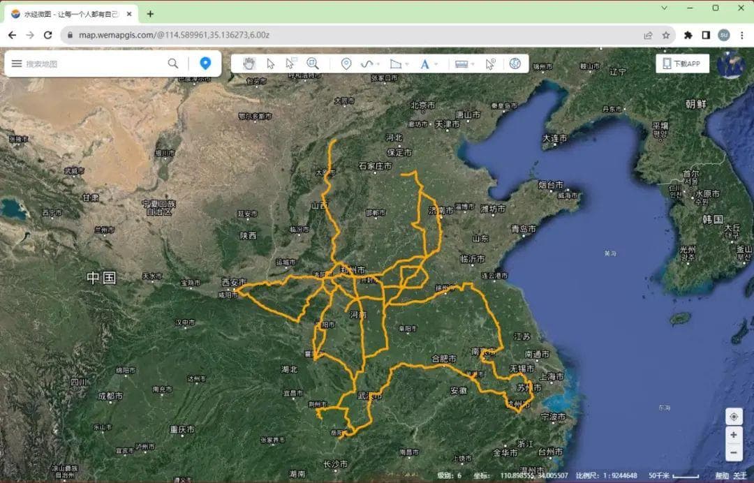 李白一生游历路线图：18个省区市、206州县的诗仙足迹