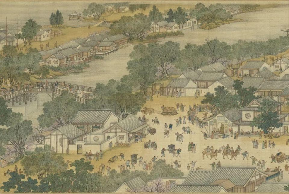 台北故宫· 清院本《清明上河图》长达十一米五的巨幅高清长卷