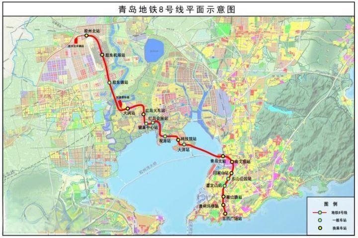青岛地铁8号线建设最新进展：主线与支线齐头并进，预计2027年完工