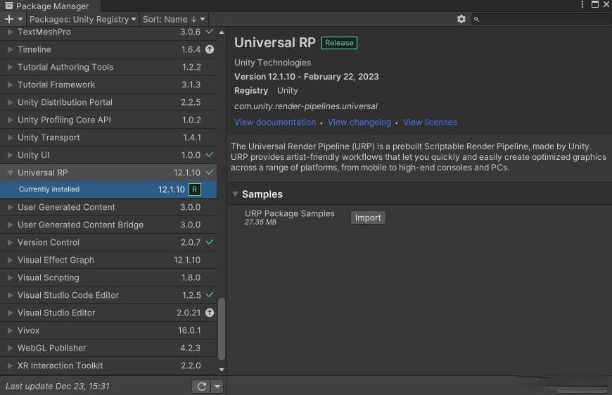 Unity URP的2D光照简介