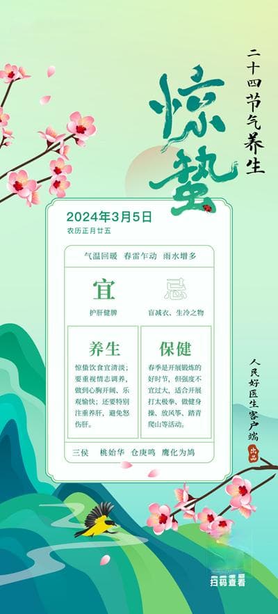 惊蛰时节养生指南：饮食宜少酸多甘，生活需护肝健脾