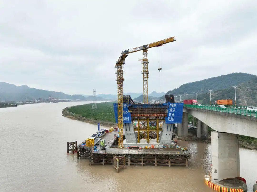 灵江特大桥完成关键施工，台州235亿交通建设全面提速