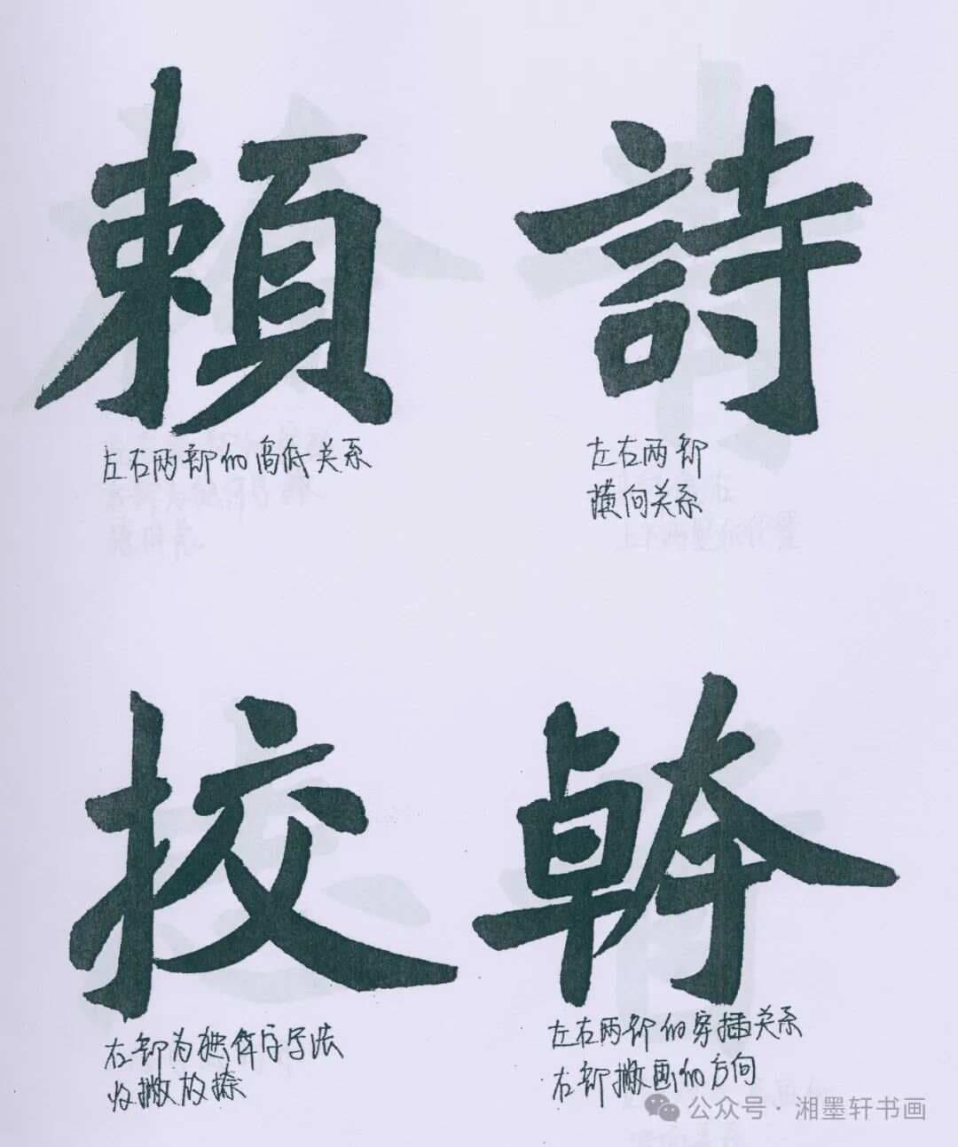 《张猛龙碑》教学手稿