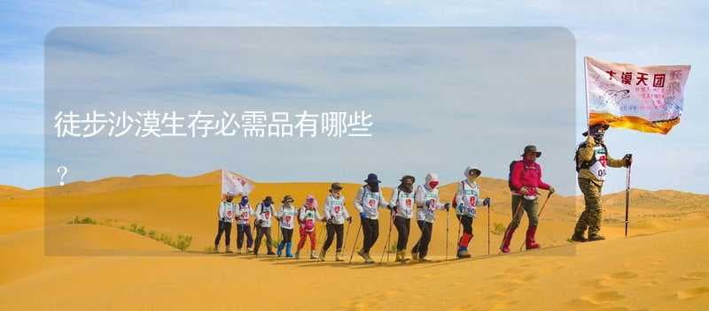 徒步沙漠生存必需品有哪些？