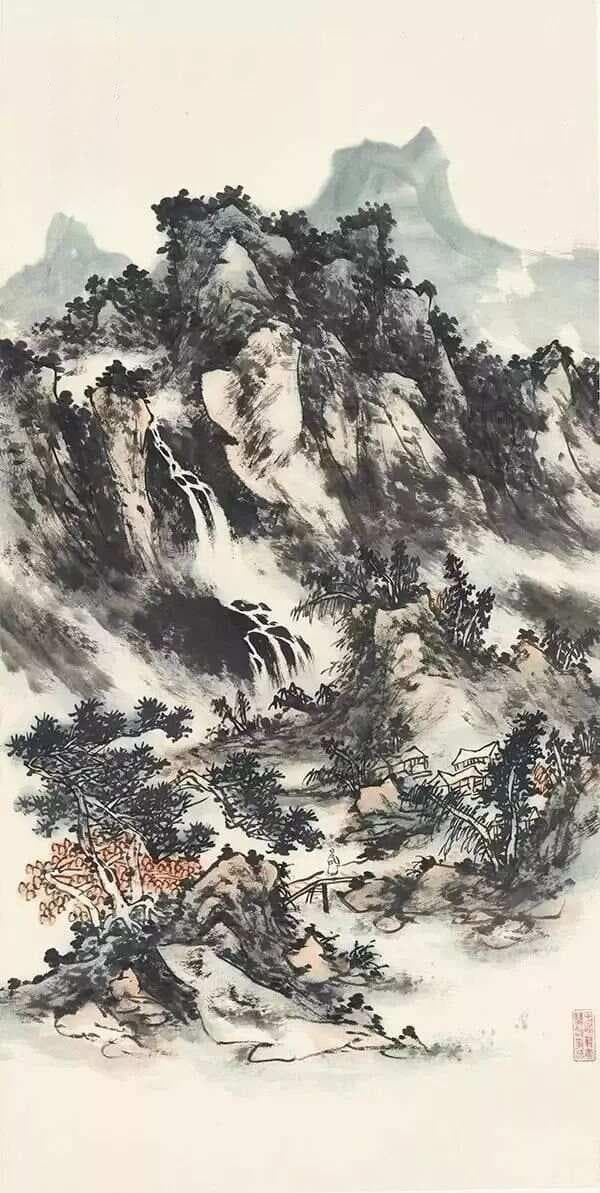 画山水画 要抓住山水画的灵魂