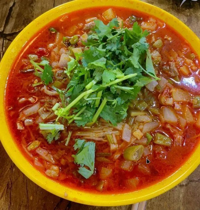 中卫文化拾遗：中卫蒿子面