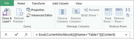 在 Excel 中创建 Power Query 公式