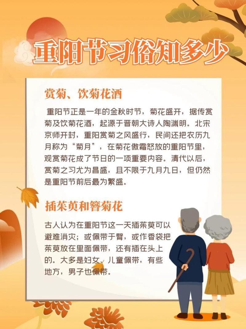 重阳节登高的寓意是什么？传统习俗有哪些？