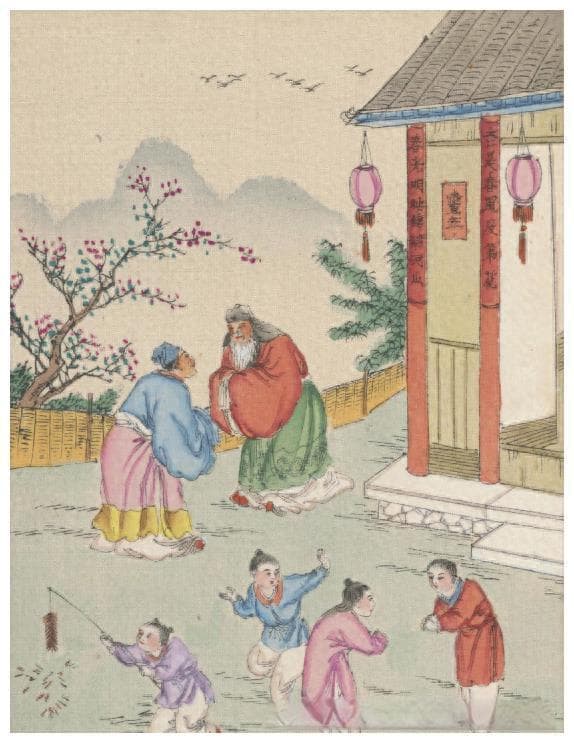 中国传统年节习俗，很乡土，很中国