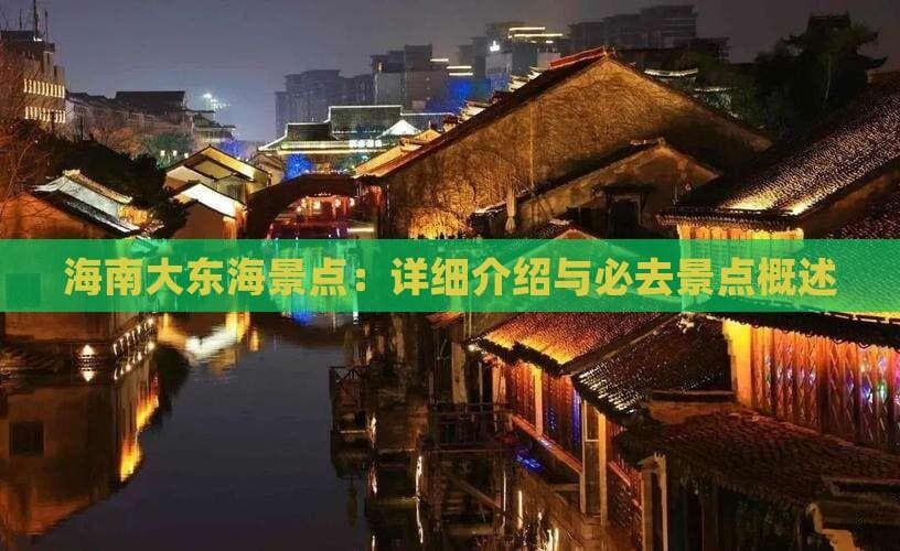 海南大东海景点：详细介绍与必去景点概述