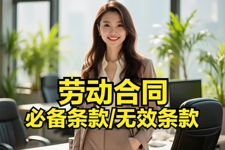 劳动合同必备条款与无效条款全解析：员工老板必看避坑指南