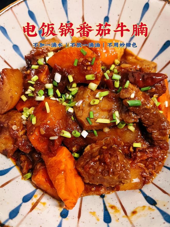 懒人版番茄牛腩：电饭锅烹饪，不加一滴水
