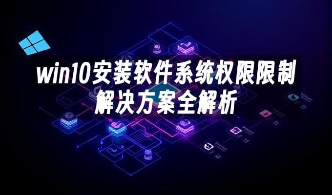 win10安装软件系统权限限制解决方案全解析