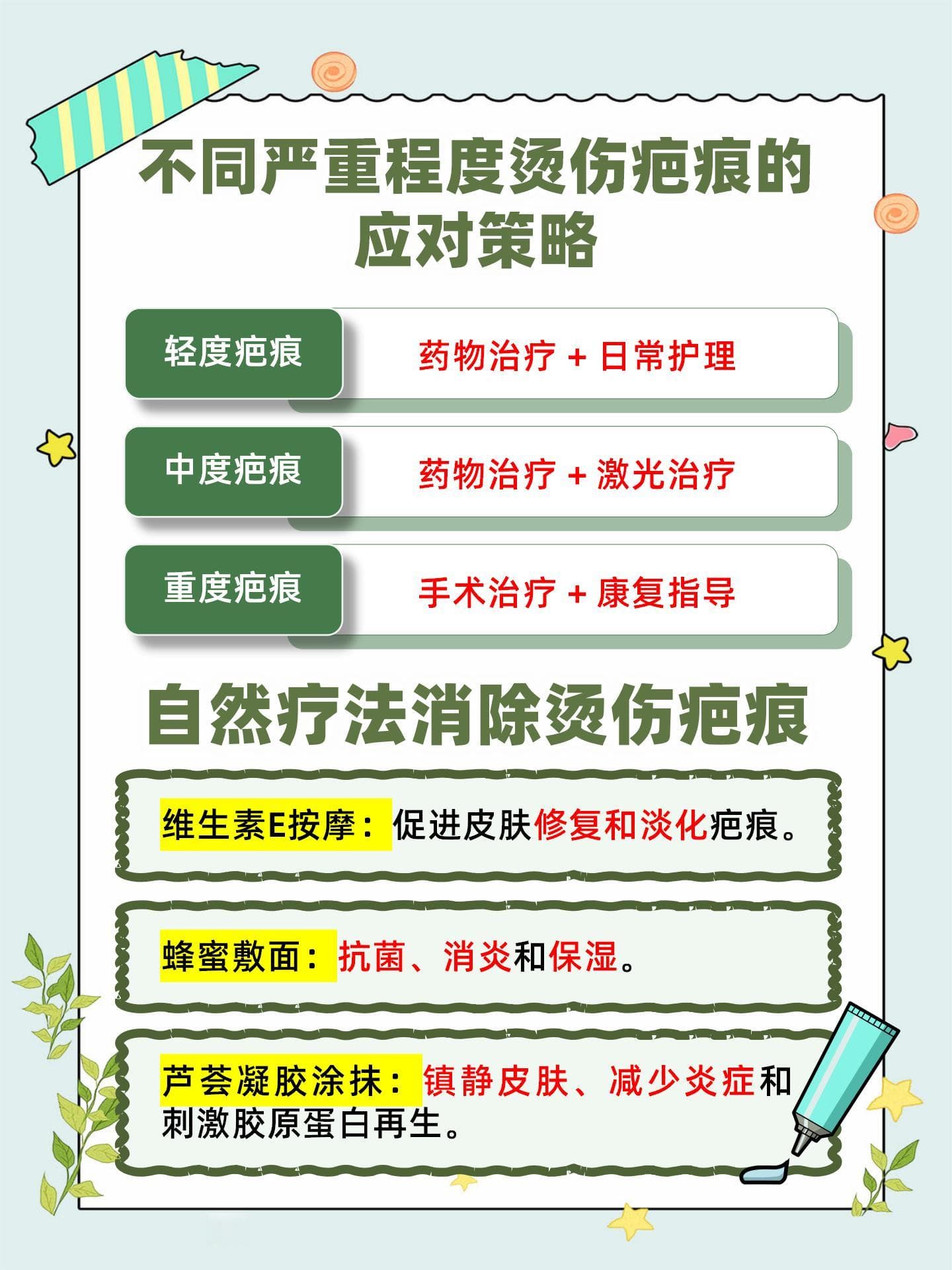 彻底告别烫伤疤痕！这些方法你试过了吗