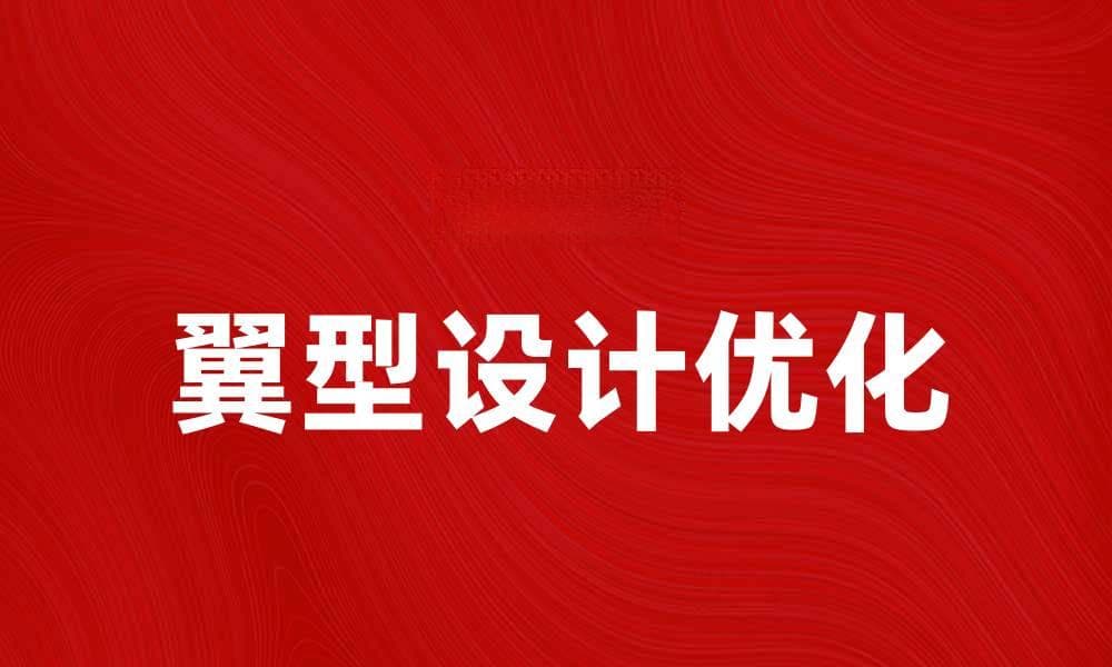 提升飞行性能的翼型陈列技巧与应用探讨