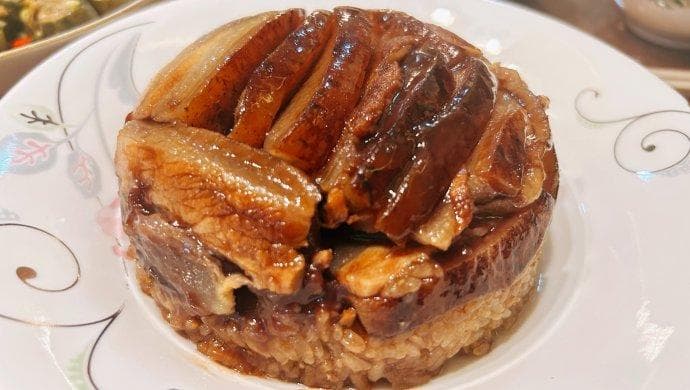 图文详解甜烧白：6步做出经典川菜夹沙肉