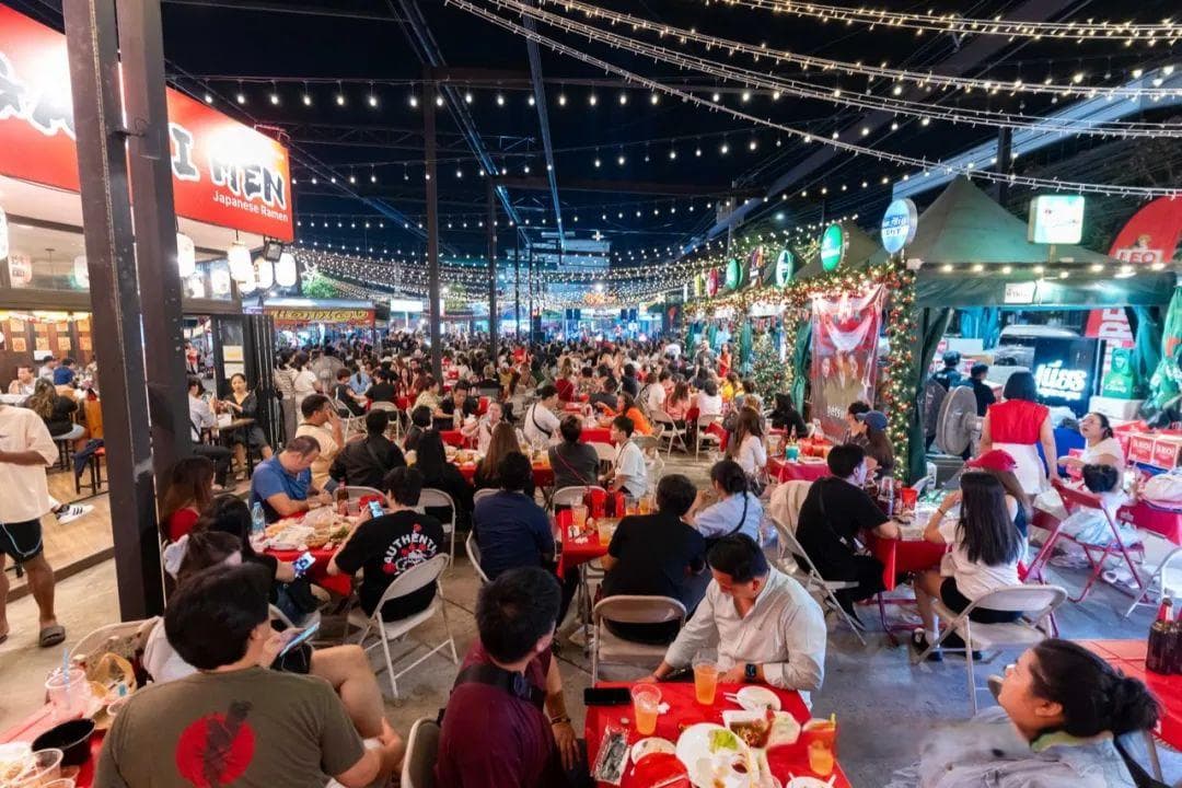 泰国宝藏夜市之「Udomsuk Walk」纯本土夜市~
