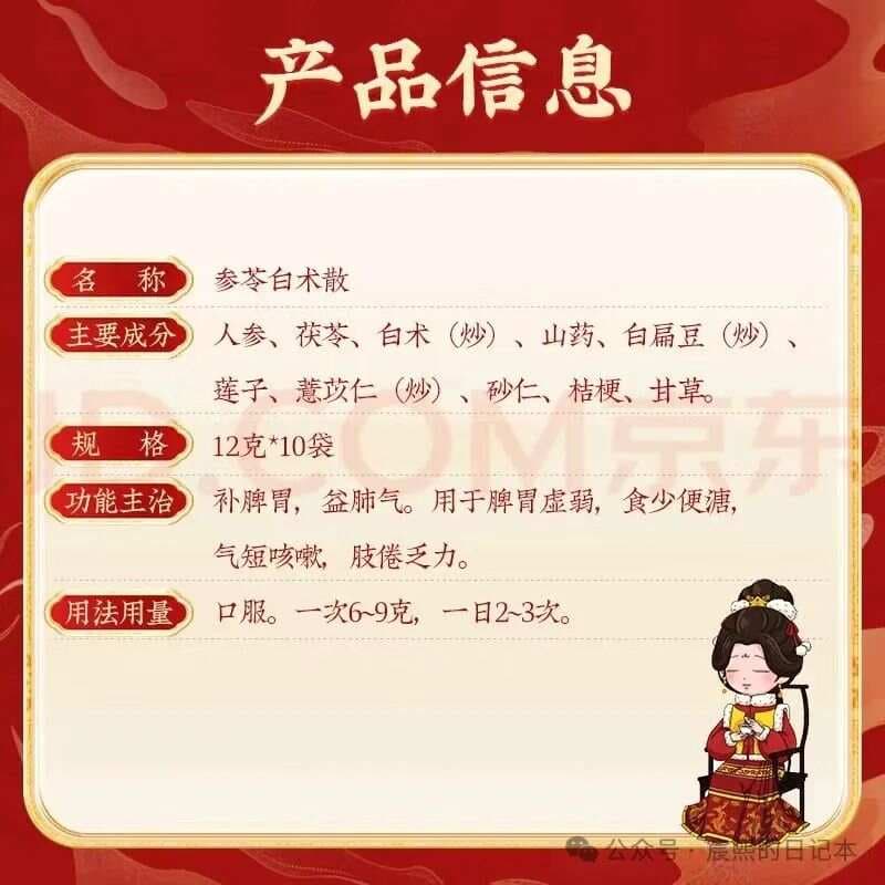 参苓白术散与参苓健脾胃颗粒有何异同？