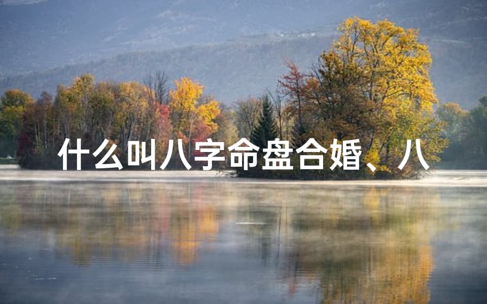 什么叫八字命盘合婚、八字命盘合婚：揭秘婚姻吉凶的神秘法则