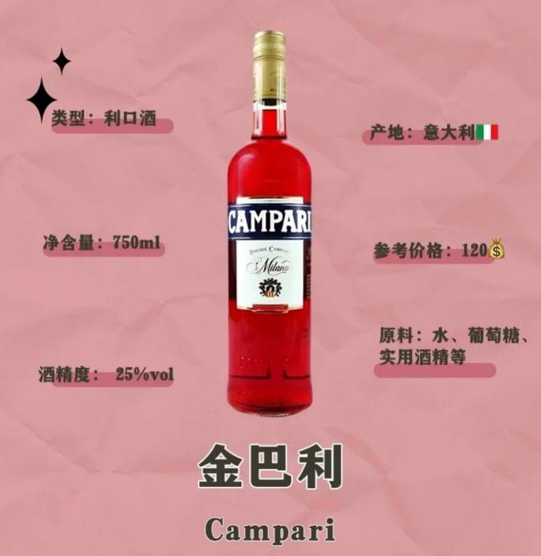金巴利：意大利经典开胃酒的品鉴与饮用指南