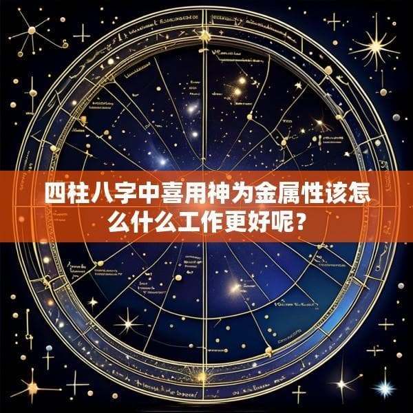 四柱八字中喜用神为金属性该怎么什么工作更好呢？