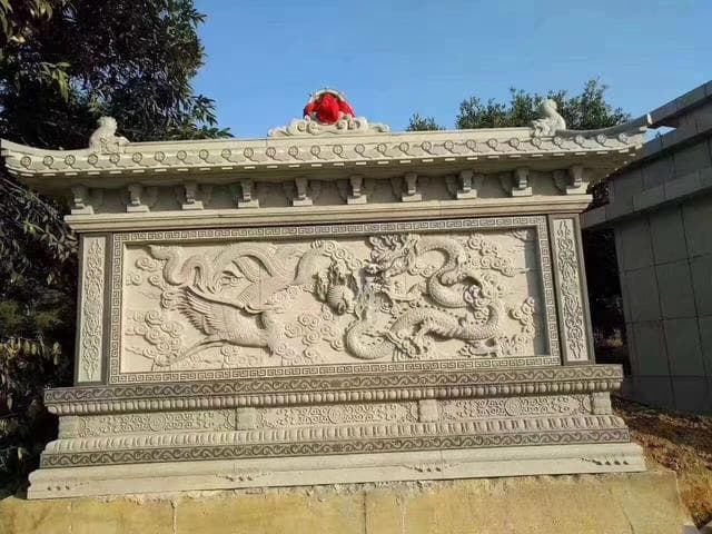 石雕照壁在公园景观中的搭配