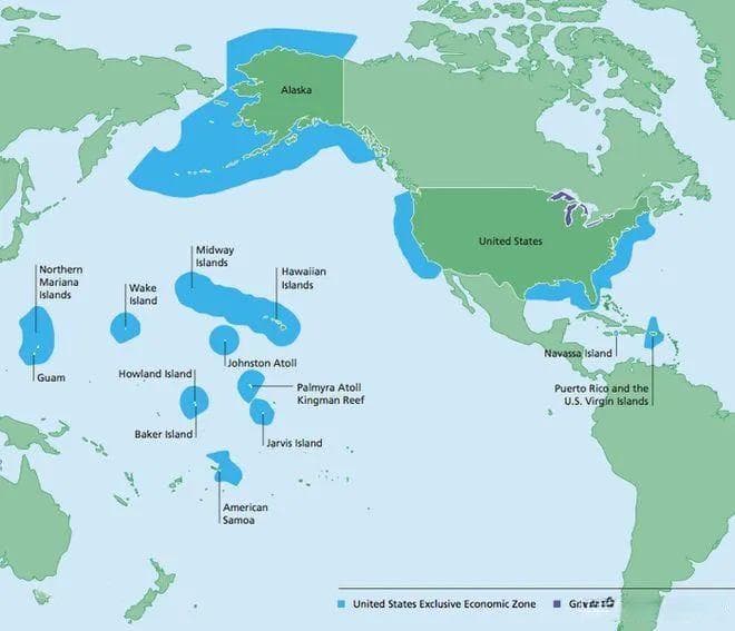 世界上领海面积最大的十个国家：中国仅居第八，美国排第一