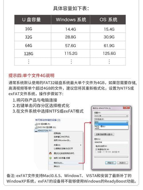 如何查看U盘的实际存储容量？