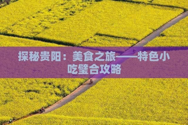 探秘贵阳：美食之旅——特色小吃璧合攻略