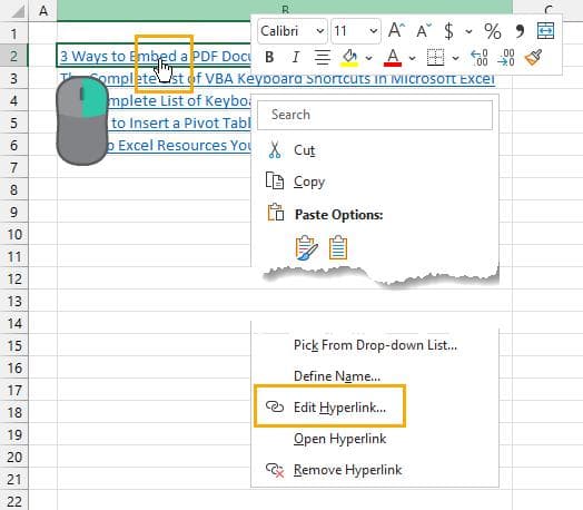 在Microsoft Excel中提取超链接URL的7种方法