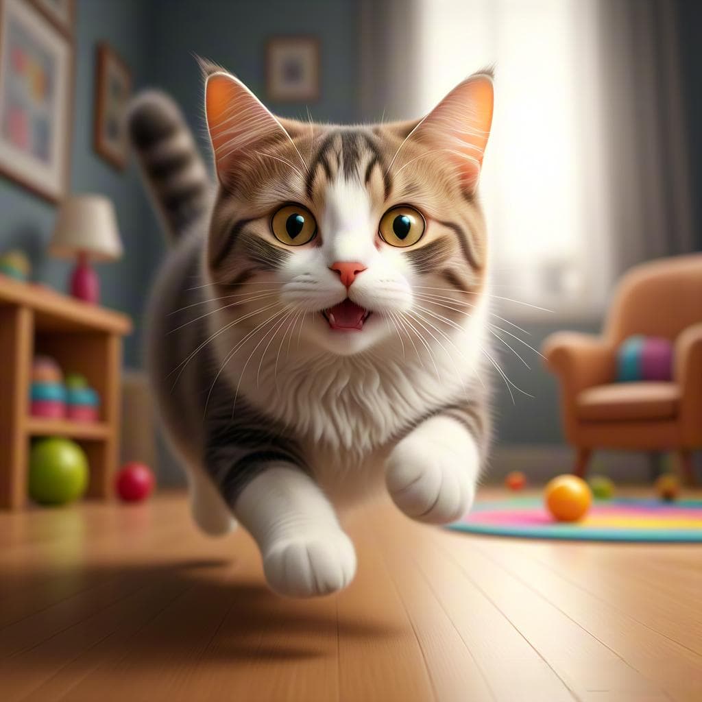 揭秘猫咪突然满屋子疯跑的原因