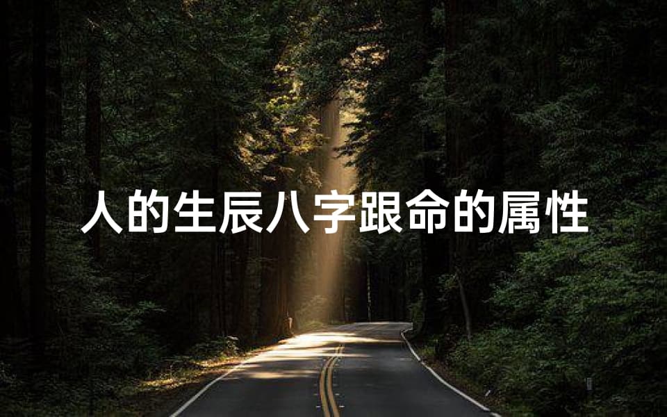 人的生辰八字跟命的属性,《八字命理揭秘：探寻生辰八字与命运属性之谜》