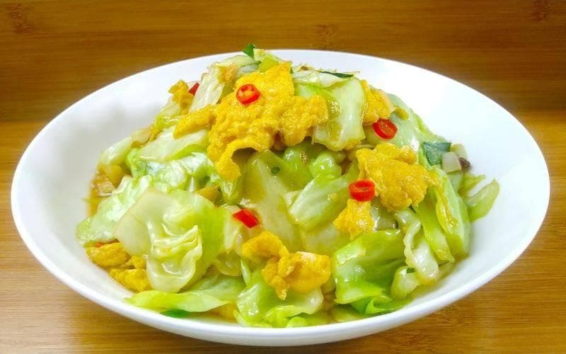 【萌娃最爱】香甜包菜炒鸡蛋·辅食新选择