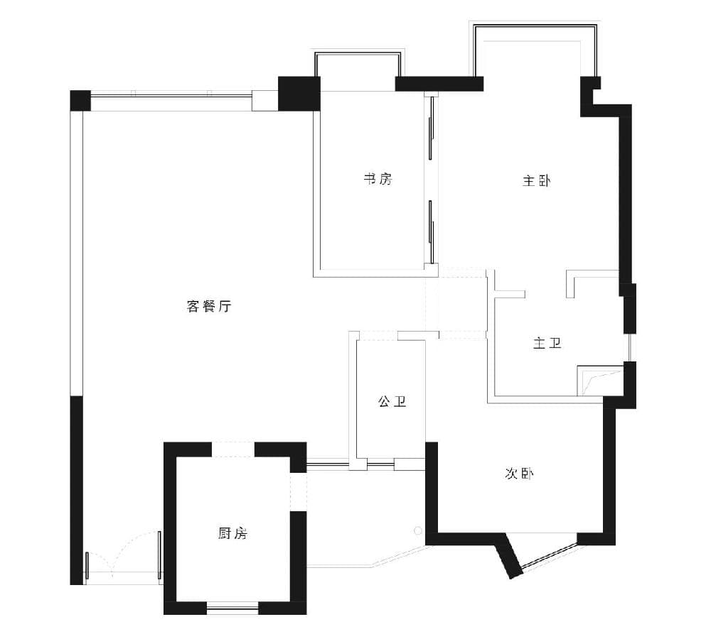 现代简约混搭工业风装修案例