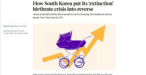 韩国如何通过政策扭转人口危机？