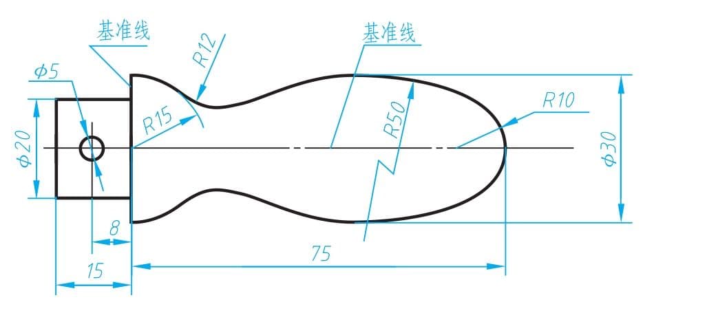 机械制图入门：平面图形的画法详解