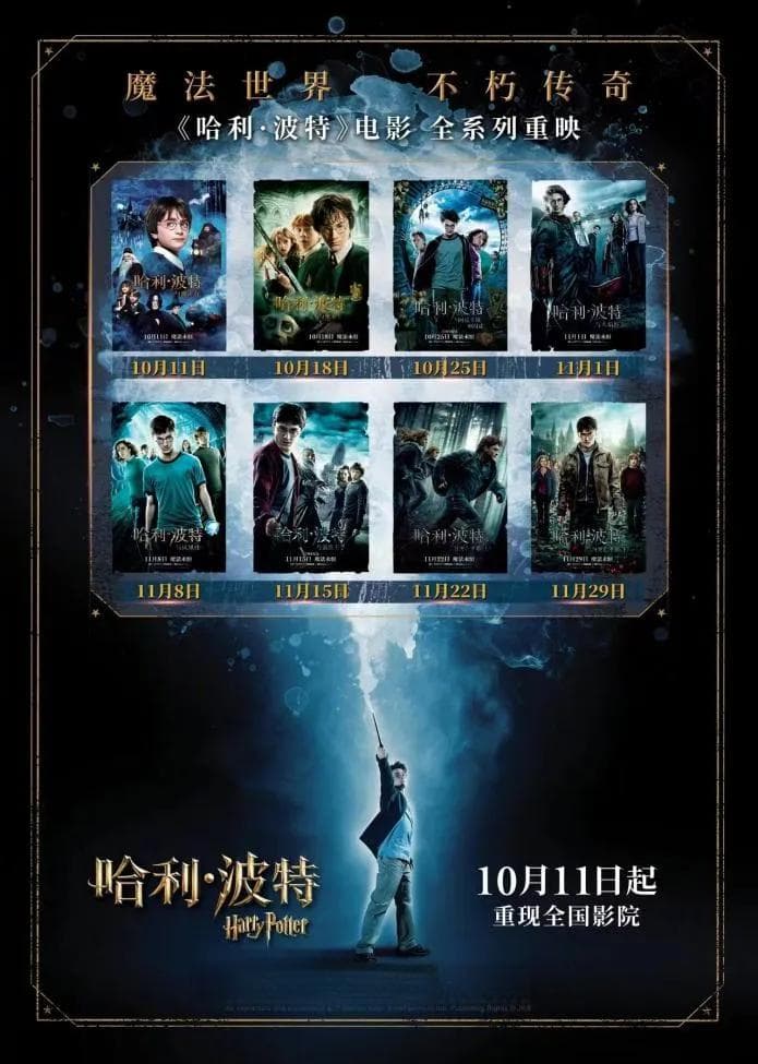 《哈利·波特》全系列重映票房将冲4亿，“重映片”是好赛道吗？