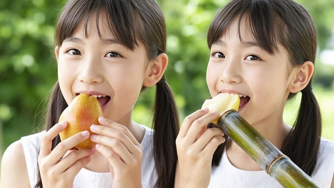 节后焕新：梨与甘蔗，清爽水果助你轻松解腻！