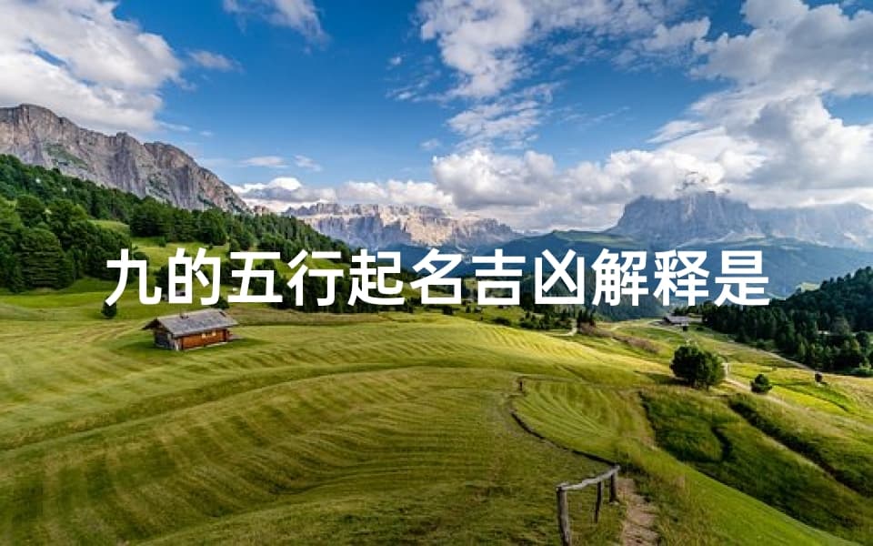 九的五行起名吉凶解释是什么_九字的五行属性