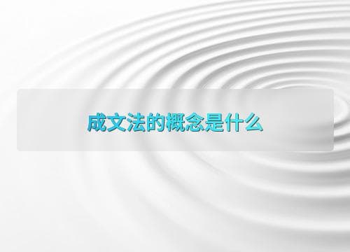 成文法的概念、特点及在财务会计领域的应用