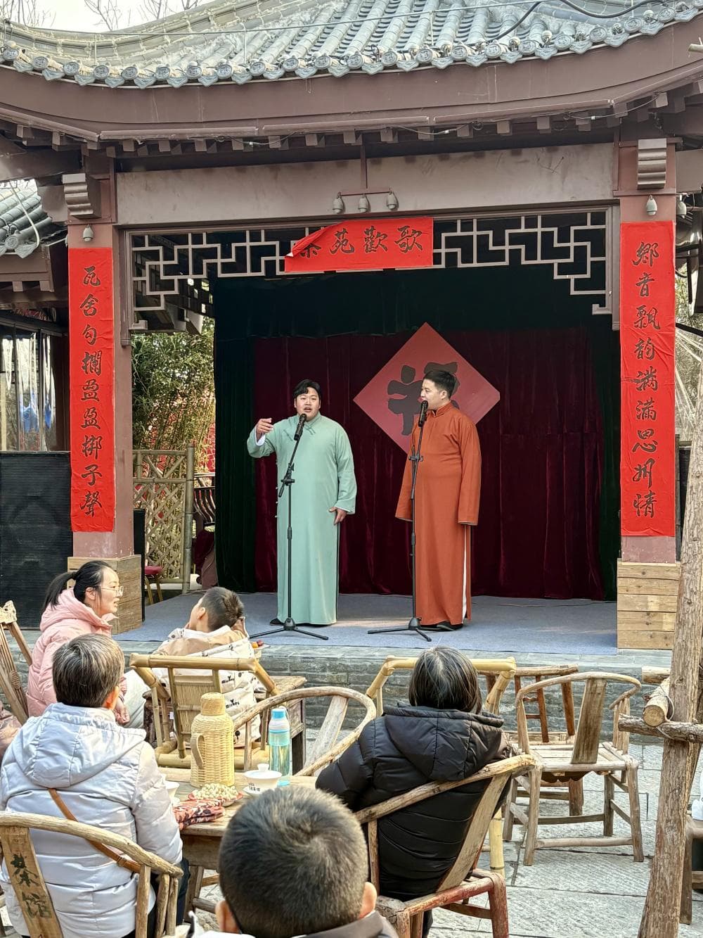 吹糖人、蹬火盆……焦作恩州驿古街年味足