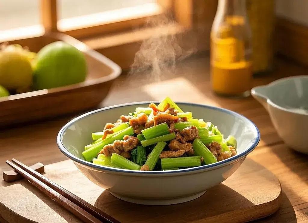 芹菜炒肉的正确烹饪顺序：先炒肉还是先炒菜？