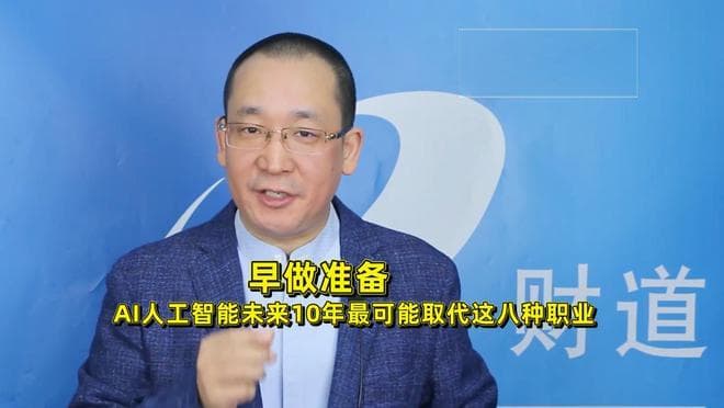 早做准备，AI人工智能未来10年最可能取代这八种职业