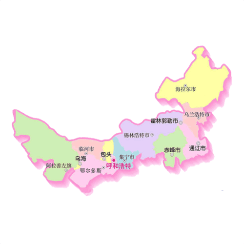 内蒙古自治区地图：地理风貌、行政划分与旅游资源概览