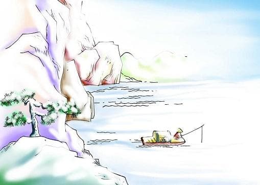 孤舟蓑笠翁，独钓寒江雪。全诗意思及赏析