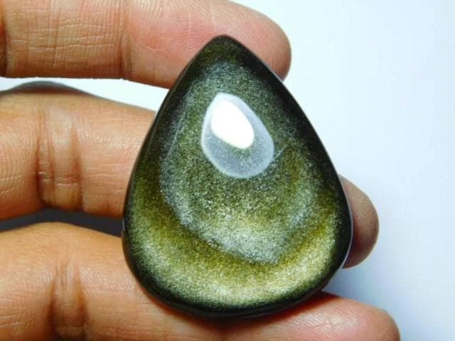 金色光泽黑曜石