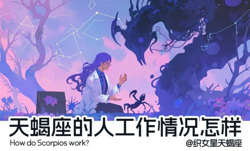天蝎座的人工作情况怎样?适合工作类型？