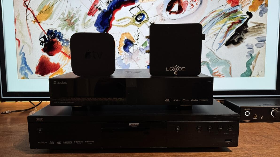杰科蓝光机\芝杜\ CoreELEC\Apple TV画质对比